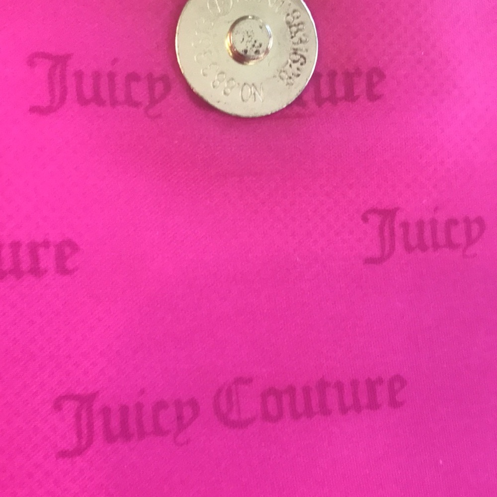 JUICY COUTURE backpack. May b copy. Jet black/Hot pink. Tags n pics. Snap sides - Picture 8 of 10